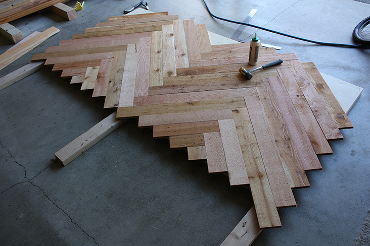 DIY Herringbone Headboard - Sew Much Ado