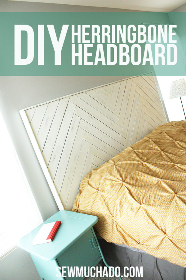 DIY Herringbone Headboard Sew Much Ado