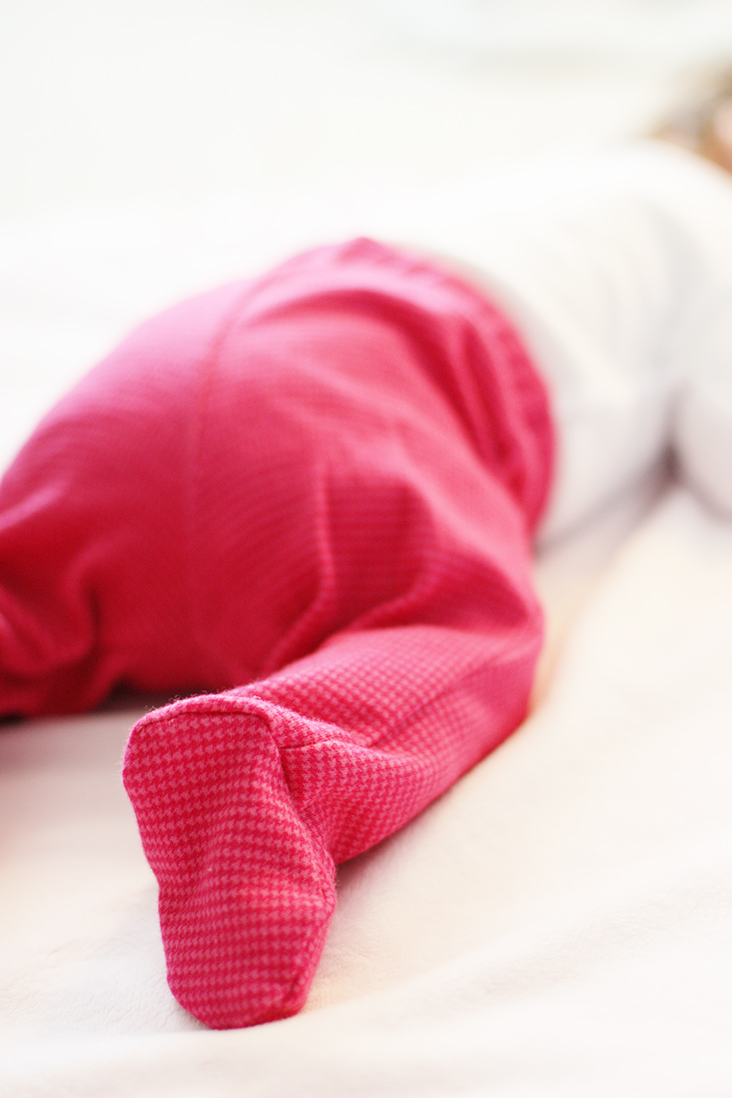 baby pants with socks attached