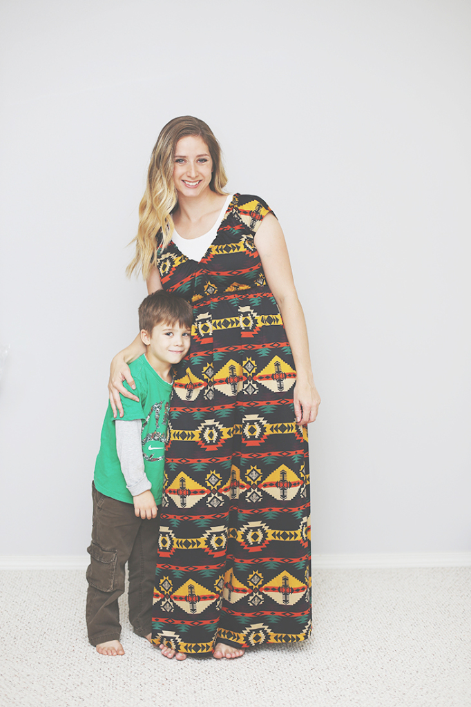 Nursing Friendly Maxi Dress Sew Much Ado