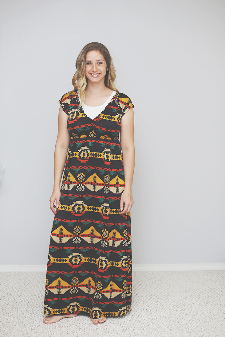 Nursing Friendly Maxi Dress Sew Much Ado