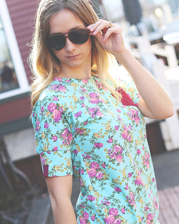 Floral + Leather Seafarer Top - Sew Much Ado