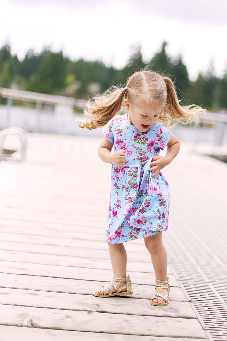 easy knit dress pattern girl