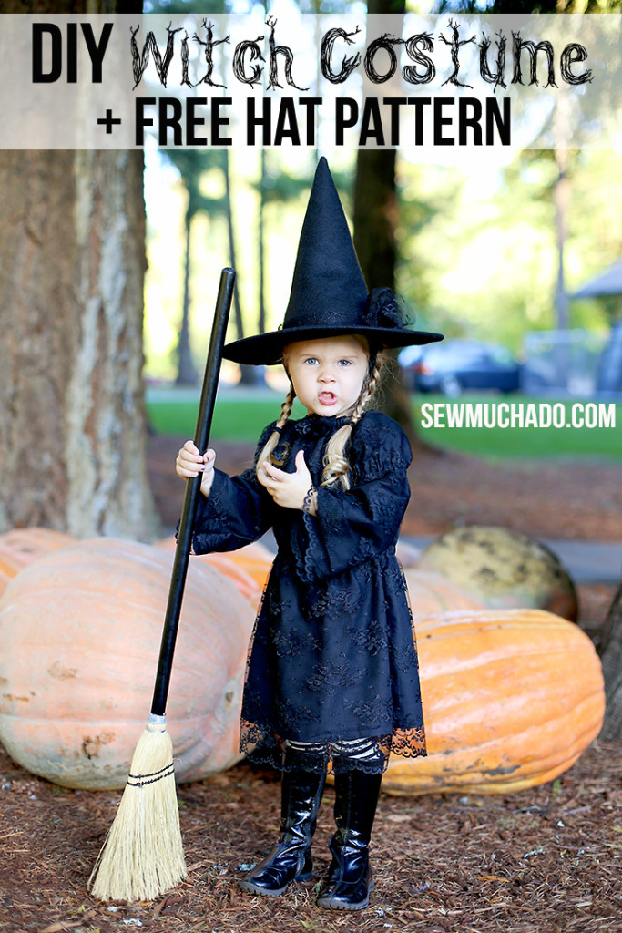 Free Witch Hat Pattern + DIY Witch Costume Sew Much Ado