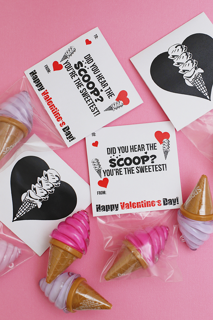 Ice Cream Valentine Free Printable Sew Much Ado