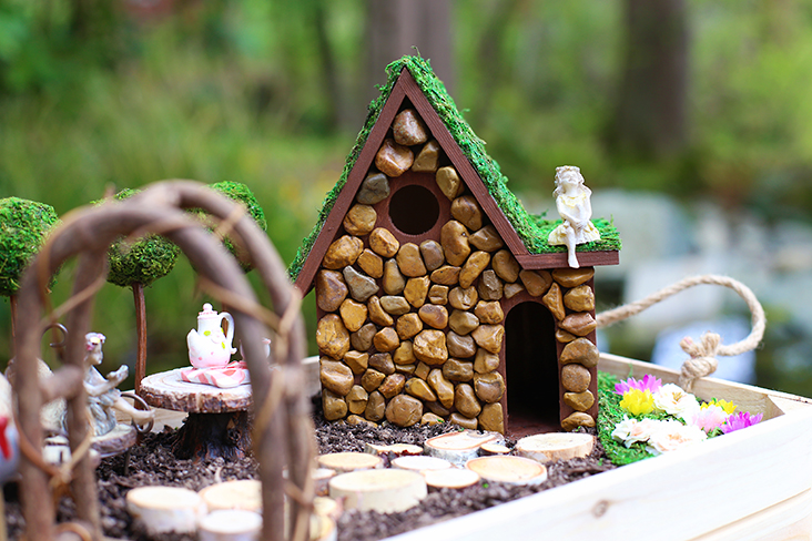 DIY Fairy Garden and Fairy House Tutorial - Sew Much Ado