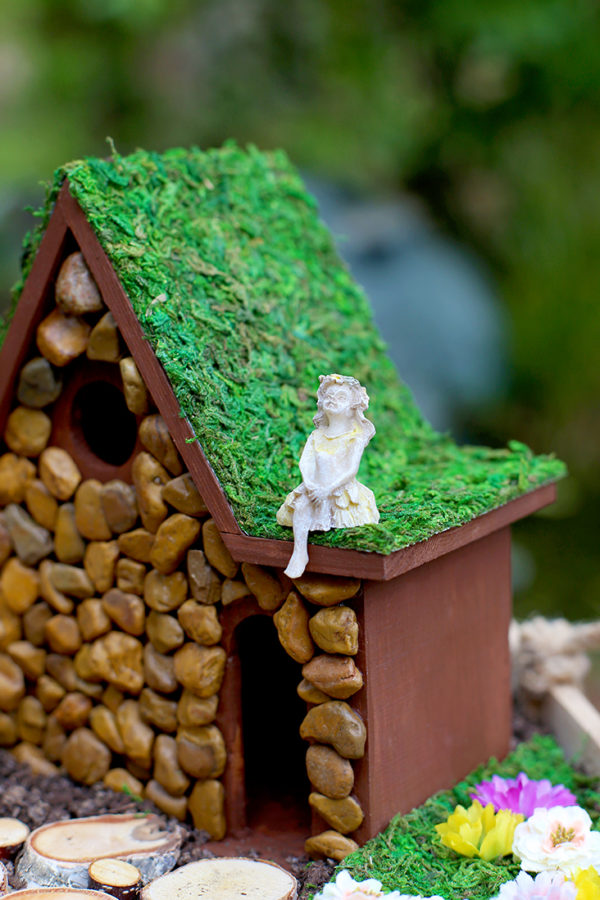 DIY Fairy Garden and Fairy House Tutorial Sew Much Ado