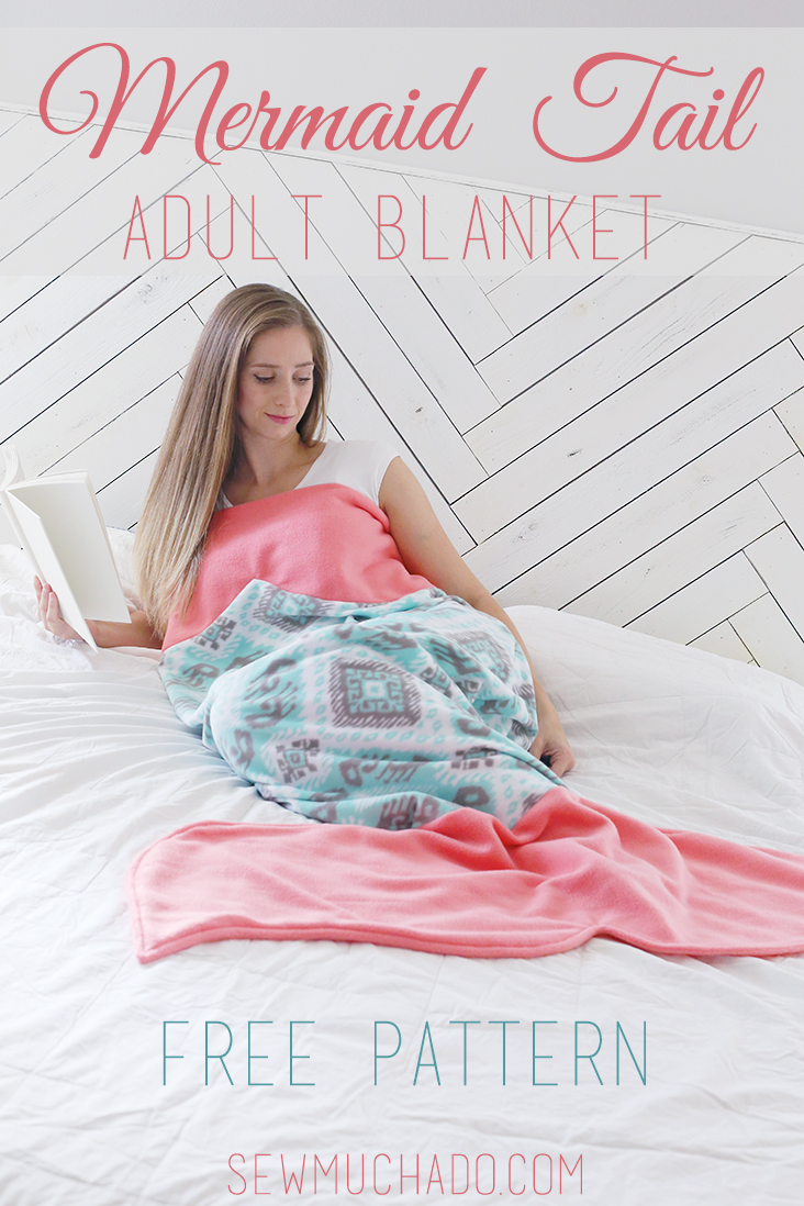 Adult Mermaid Tail Blanket Pattern Free Sew Much Ado Adult Mermaid Tail Blanket Pattern Free Sew Much Ado