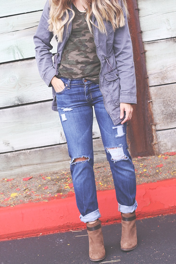 easy way to distress jeans