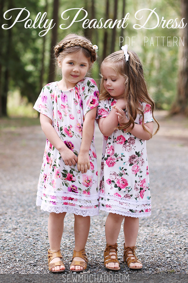 Polly Peasant Dresses {Floral + Lace} - Sew Much Ado