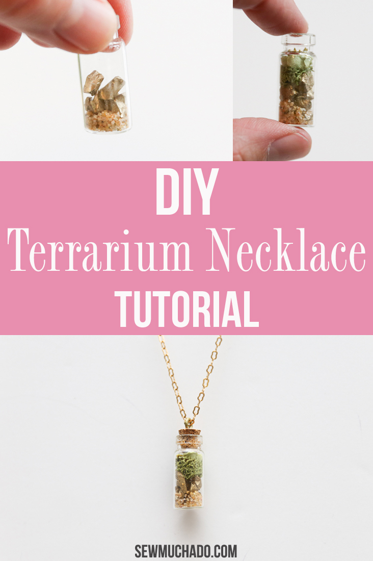 DIY Mini Faux Terrarium Necklace Tutorial - Sew Much Ado