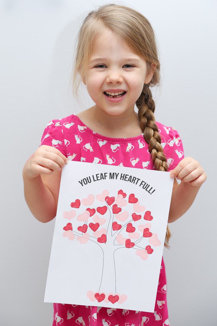 DIY Heart Stamps and Tree Craft