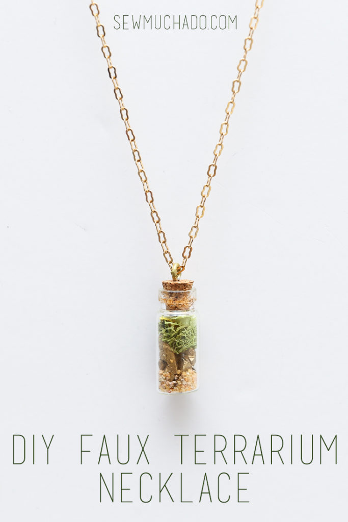 DIY Mini Faux Terrarium Necklace Tutorial Sew Much Ado