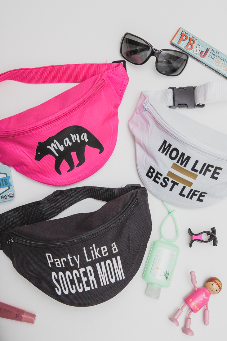 DIY Mom Fanny Packs with the Cricut Maker Sew Much Ado
