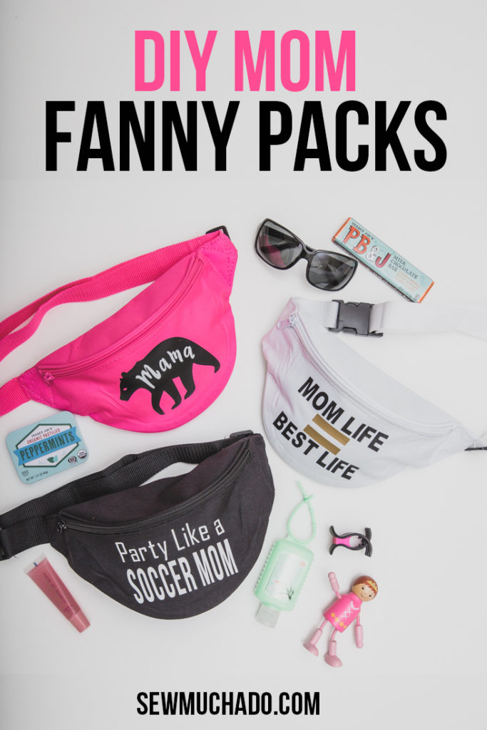 DIY Mom Fanny Packs with Iron-on