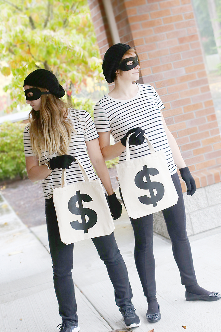 DIY Bank Robber Halloween Costume Tutorial Sew Much Ado