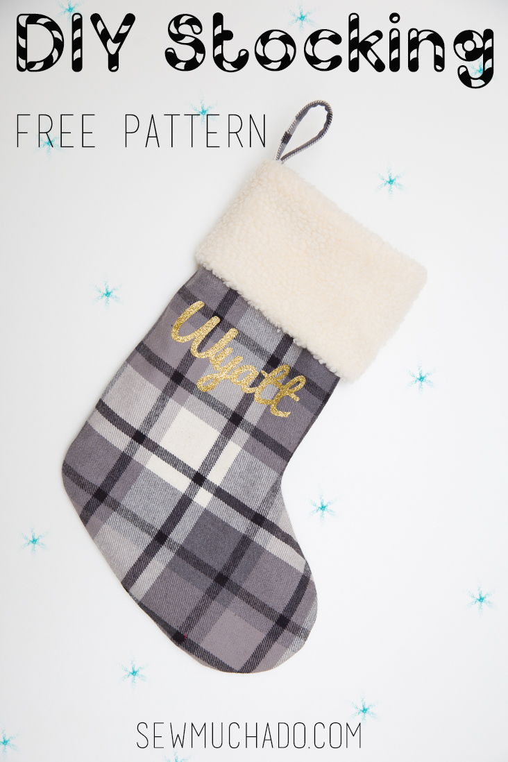DIY Christmas Stocking Pattern Free! Sew Much Ado