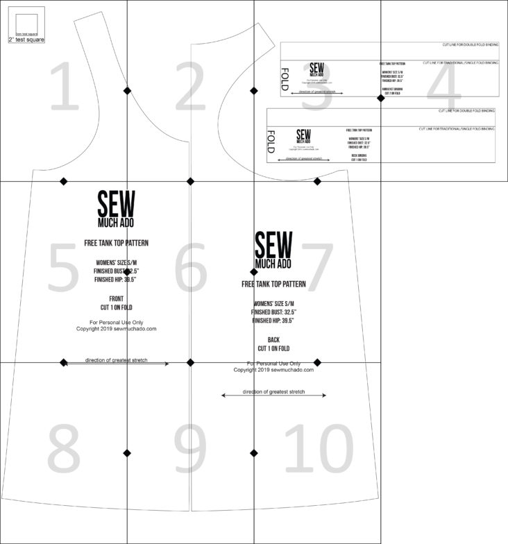 Women's Free Tank Top Pattern Sew Much Ado