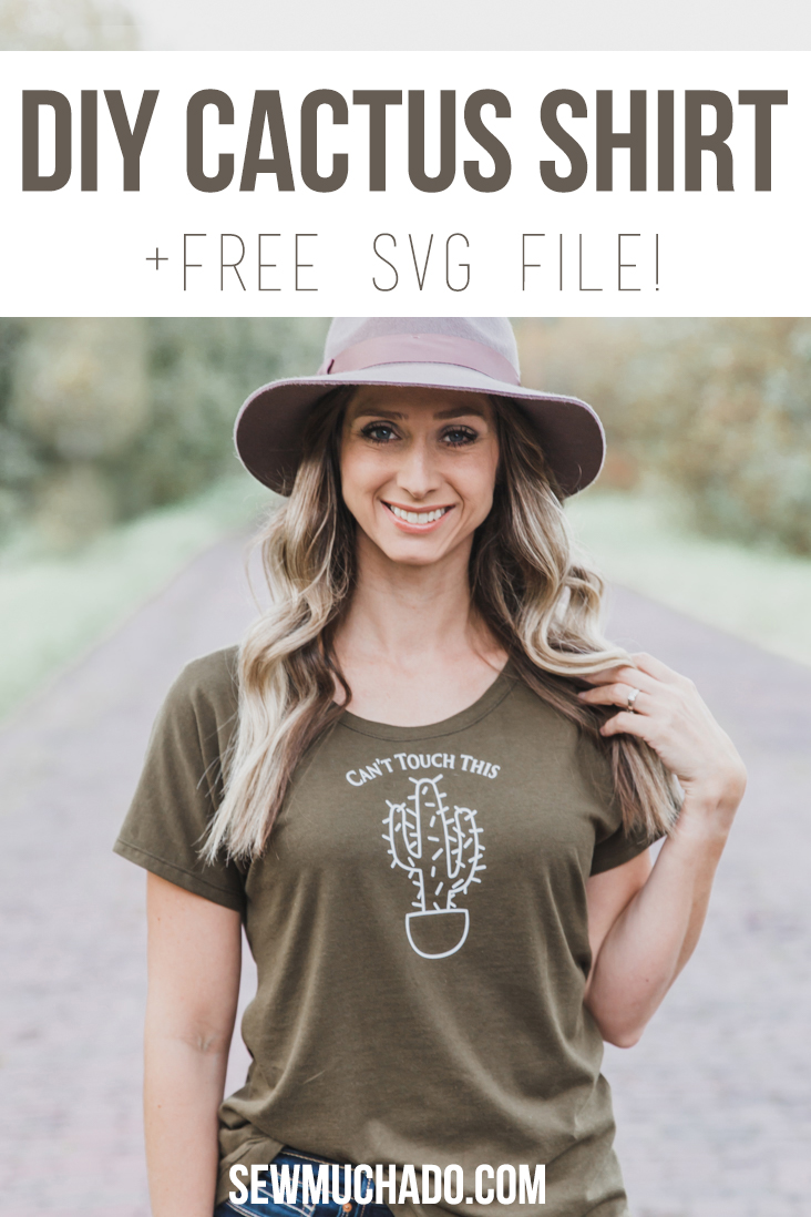 DIY Cactus Shirt + Free SVG File - Sew Much Ado