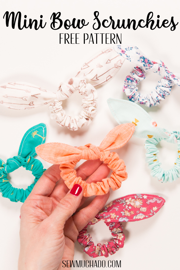 Diy Bow Scrunchies Mini Style Sew Much Ado