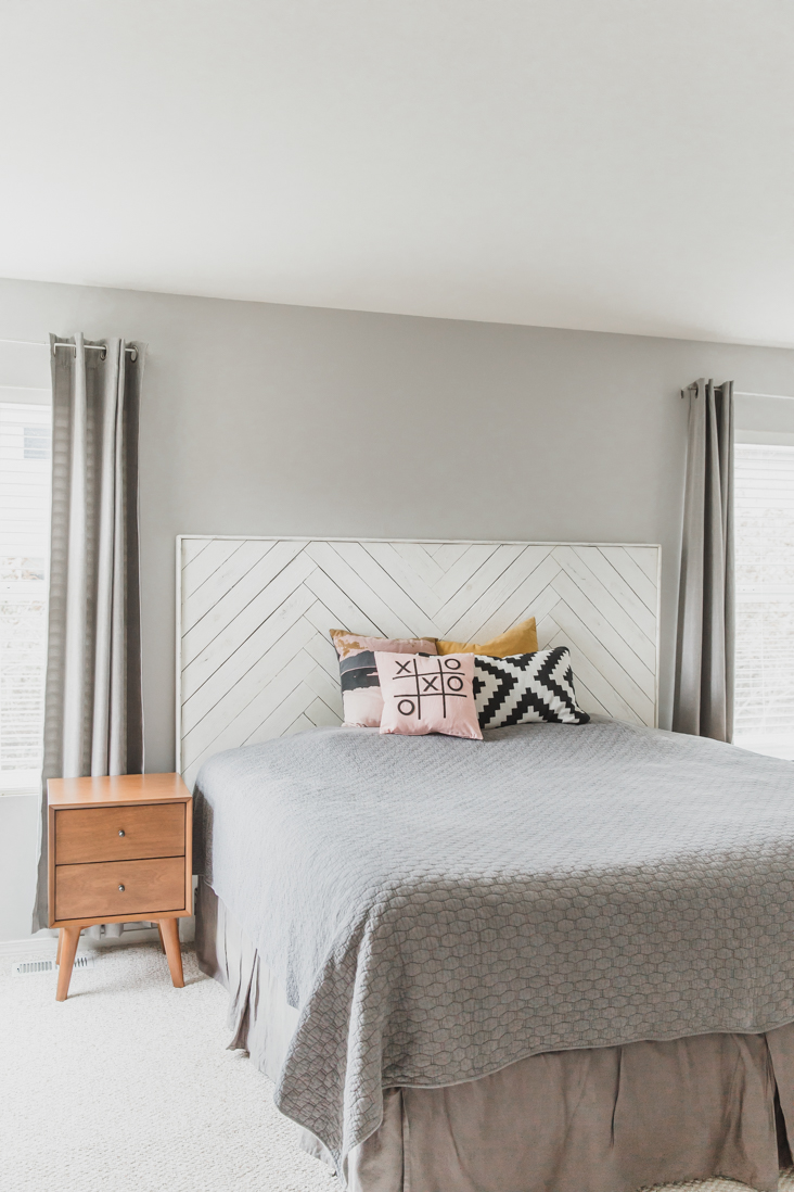 DIY Herringbone Headboard Sew Much Ado