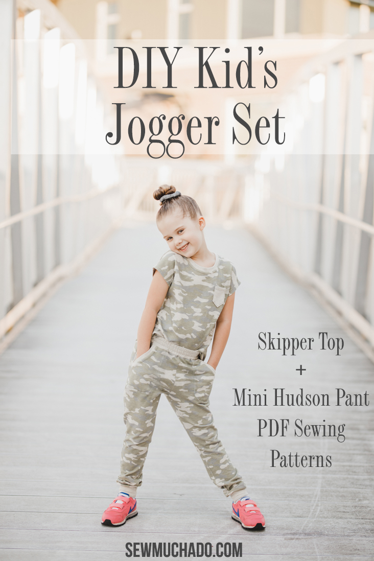 Kid's jogger pants (size 12 months to 12 years) free PDF sewing