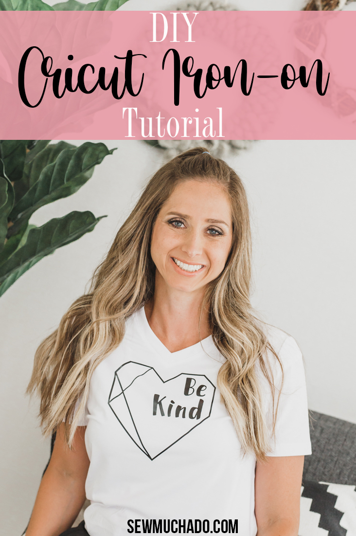 DIY Be Kind Tshirt with the Cricut Explore Air 2 + Ironon Sew Much Ado
