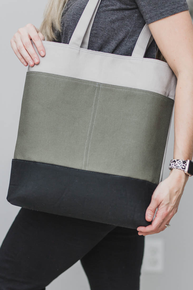 Wool + Wax Tote PDF Pattern Sew Much Ado