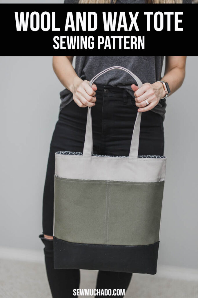 Wool + Wax Tote PDF Pattern Sew Much Ado