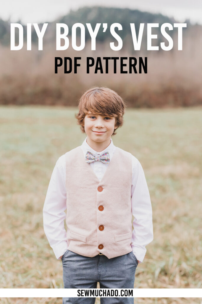 Boy's Vest Pattern for Christmas - Sew Much Ado