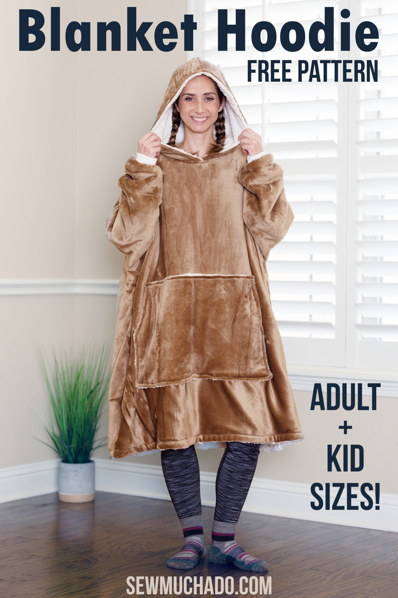 Blanket Hoodie Free Sewing Pattern Sewing